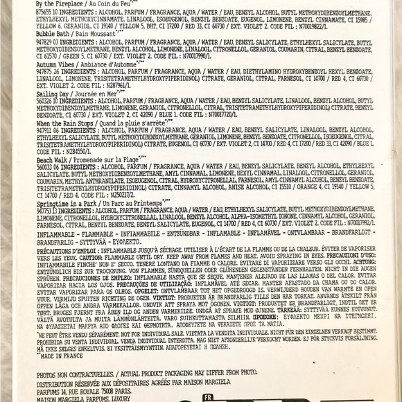 MAISON MARGIELA Replica MEMORY BOX Discovery Set 10 Travel Size Perfume Samples - Picture 15 of 15